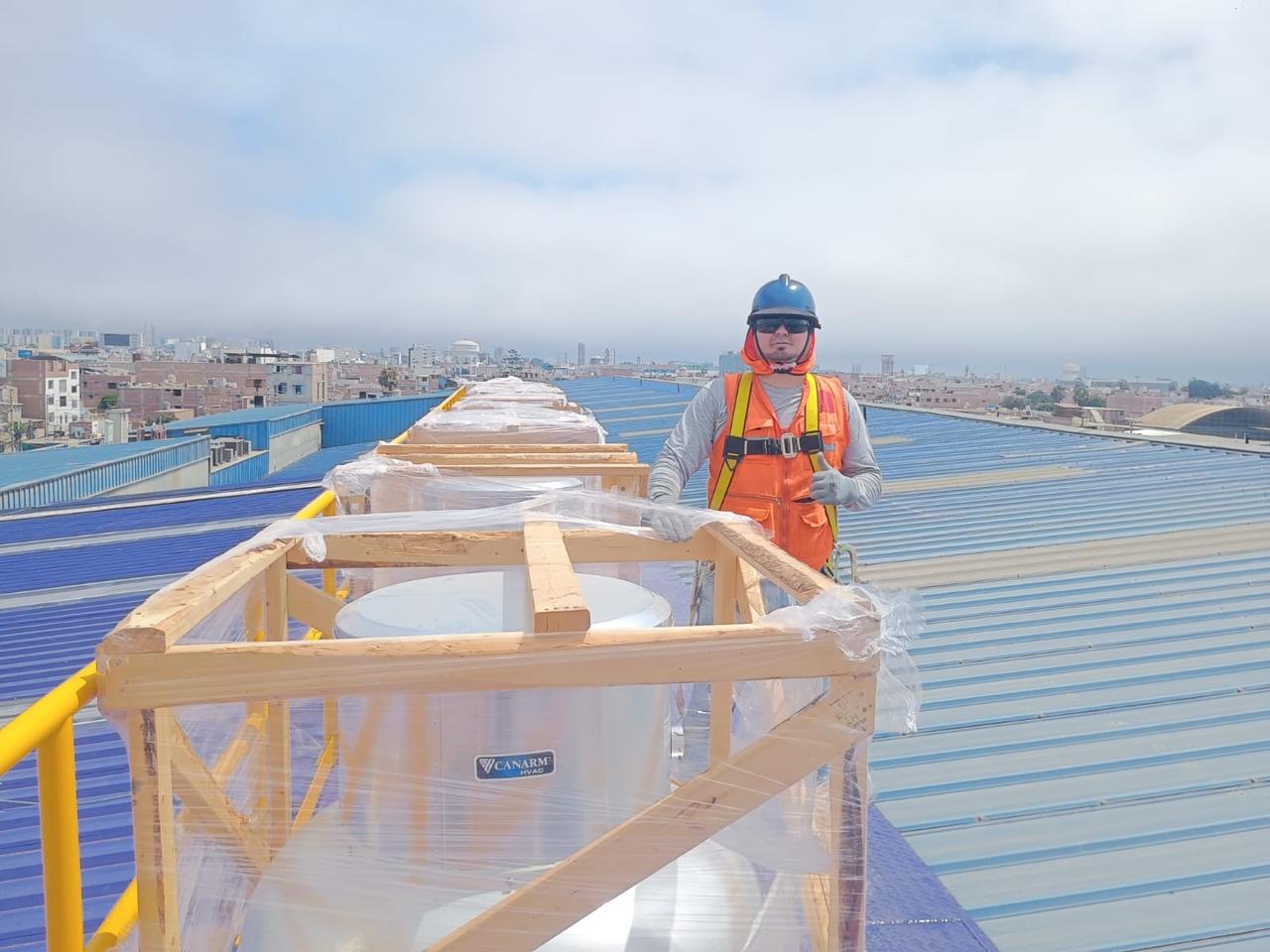 Equipos de ventilación en cubierta